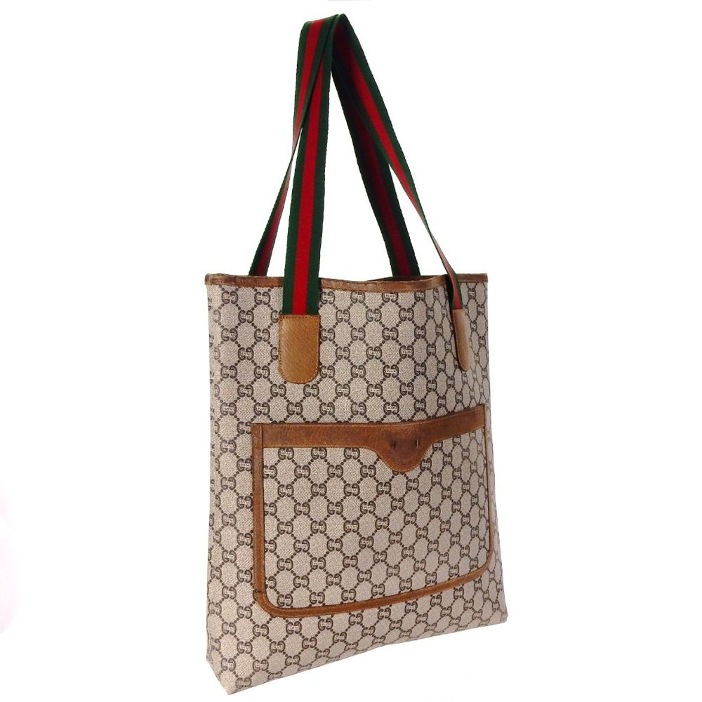 GUCCI PLUS Supreme Web GG Monogram tote Bag - Picture 10 of 11